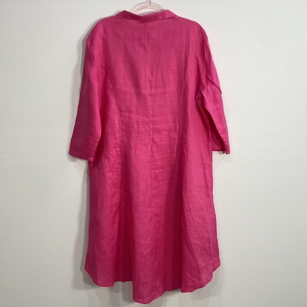 Lisa Renee Ramie Button Down Top Lagenlook Women's XL - Picture 8 of 11